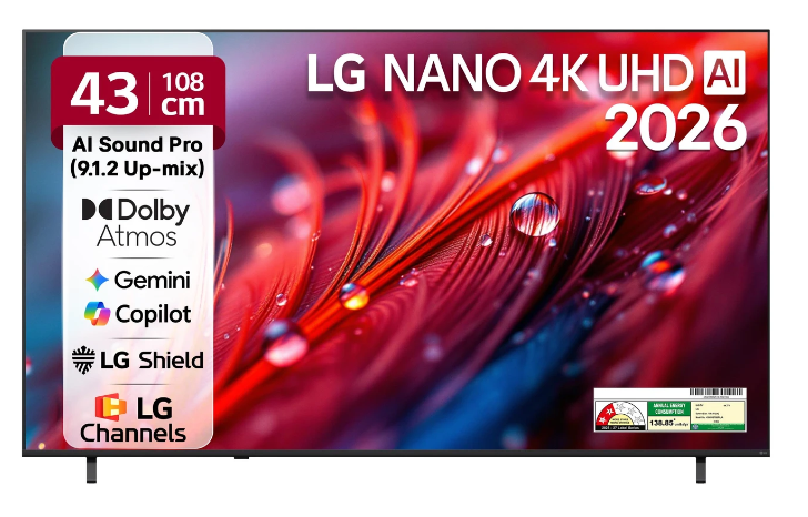LG 43 4K Model No: 43NU870BPLA(2026)